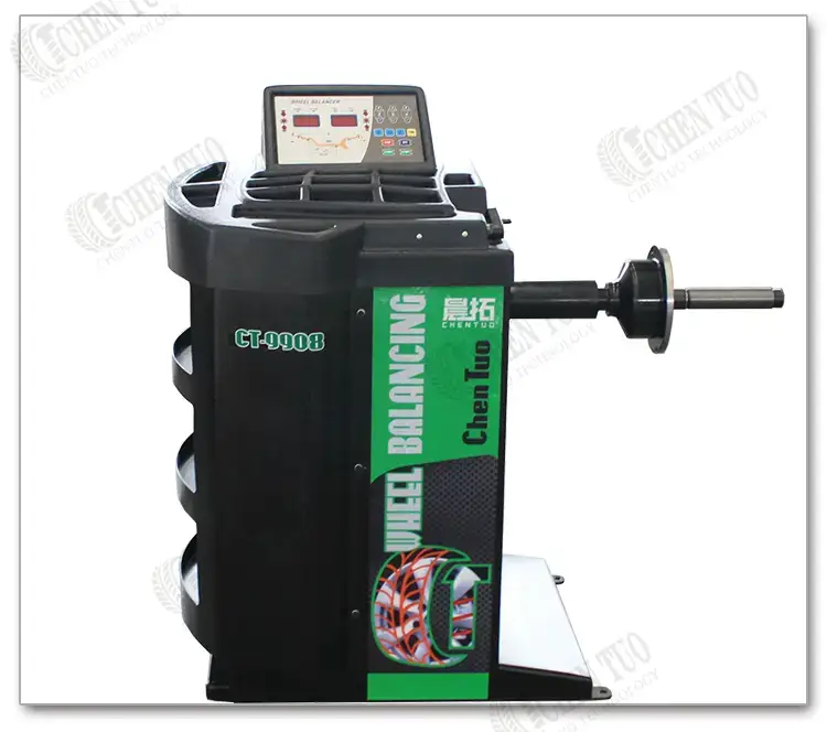 CHENTUO CT-9908 Automatic CE 3D Wheel Alignment Equipment Balancer Lift 200r/min 100KG Capacity 10-24″ Diameter Car Alignment