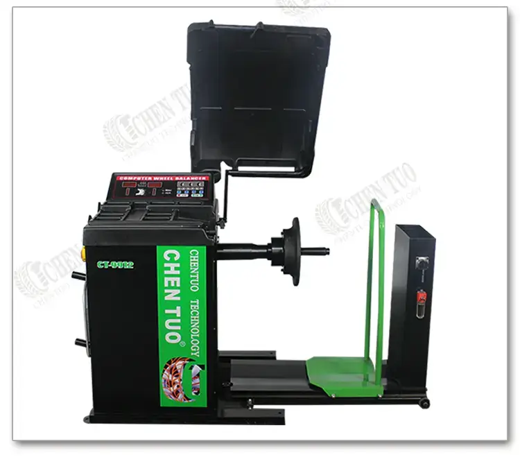 CHENTUO Automatic Truck Bus Wheel Balancer 12-Month Warranty 1200mm Max Wheel 150kg Load Capacity 7S Equilibrium Equipment 220V